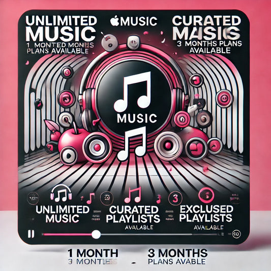 Apple Music Subscription Plans – 1 Month- €2.99 or $2.99