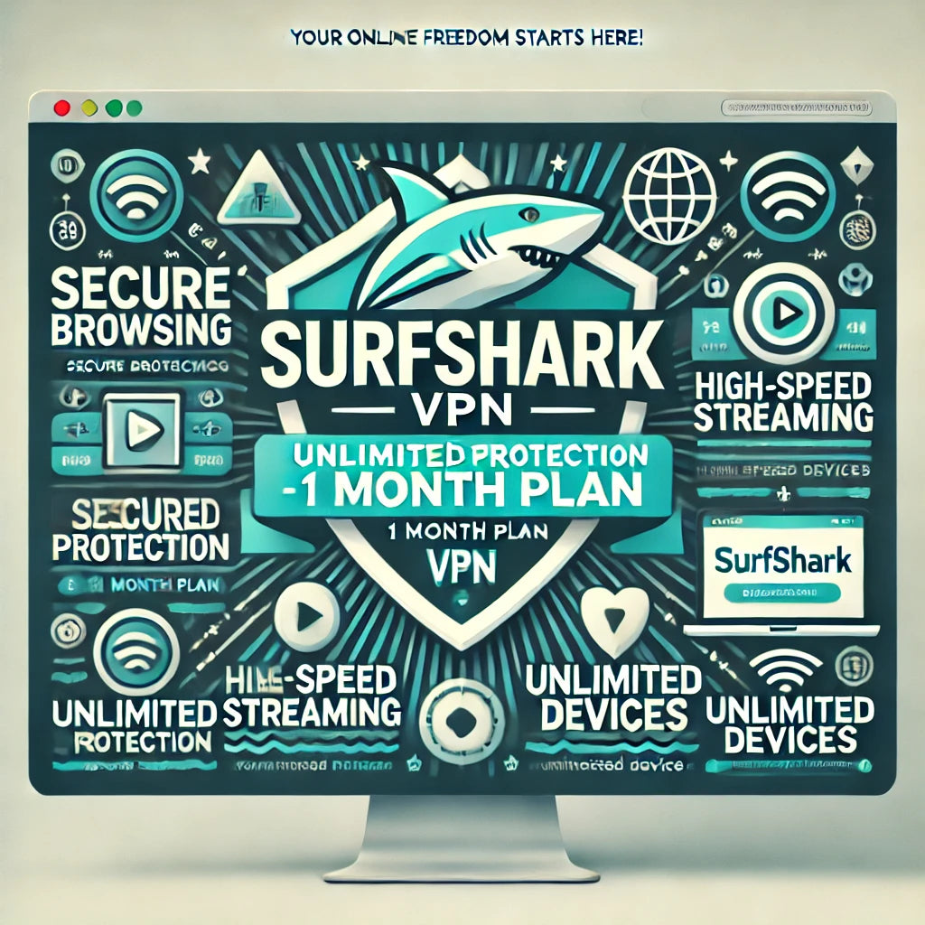 Surfshark VPN - 1 Month Subscription- €1.99 or $1.99